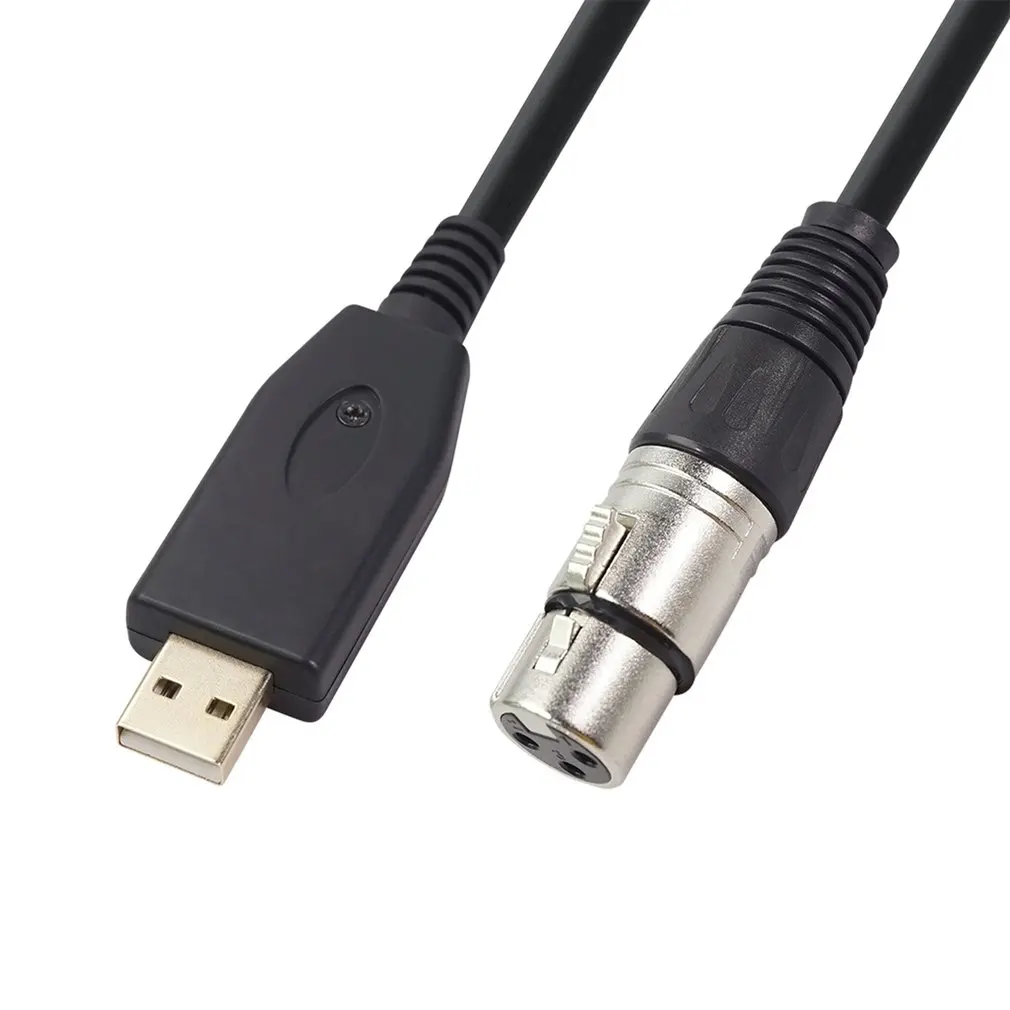 Professional Recording Line 2M USB Microphone Recording Cable USB XLR Female Microphone Audio Cable Adapter For Digital Audio
Professional Recording Line 2M USB Microphone Recording Cable USB XLR Female Microphone Audio Cable Adapter For Digital Audio