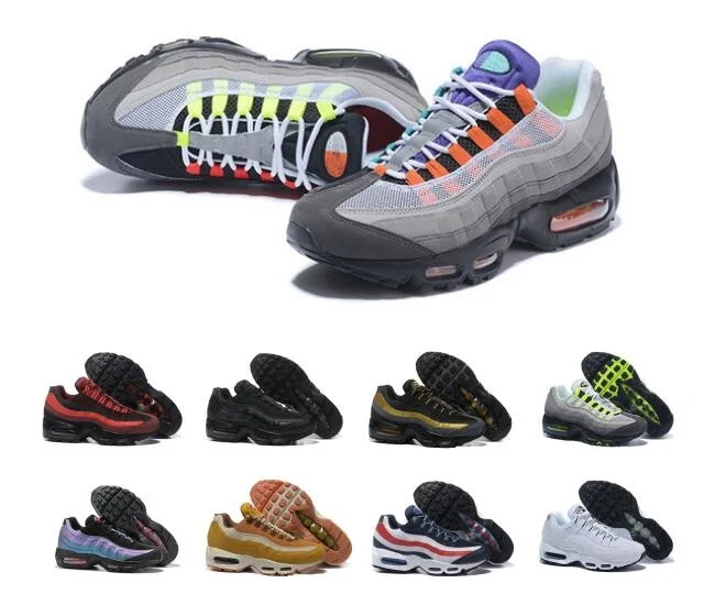 

Mens Shox 95 Running Shoes Black Men Breathable Mesh Cheap Shox NZ R4 Trainers Sneakers Sports 40-46