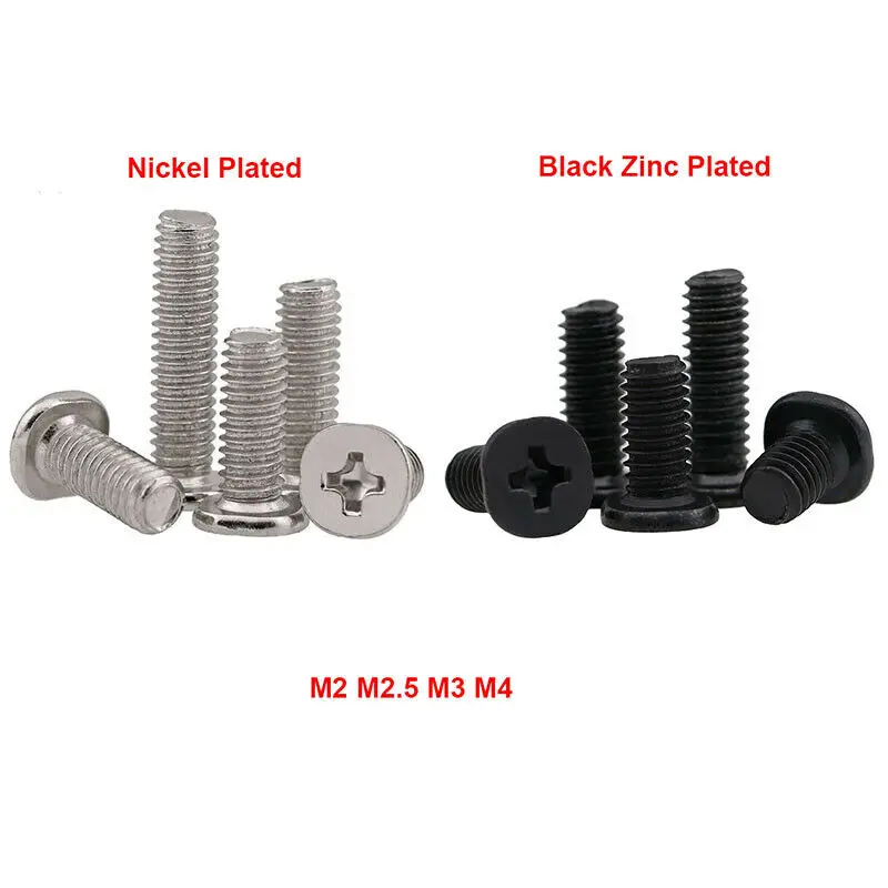 M2 M2.5 M3 M4 CM PhillipsThin Head Machine Screws Zinc/Ni Plated Steel Cross Low Short Wafer Large Flat Head Thin Edge Blots
M2 M2.5 M3 M4 CM PhillipsThin Head Machine Screws Zinc/Ni Plated Steel Cross Low Short Wafer Large Flat Head Thin Edge Blots