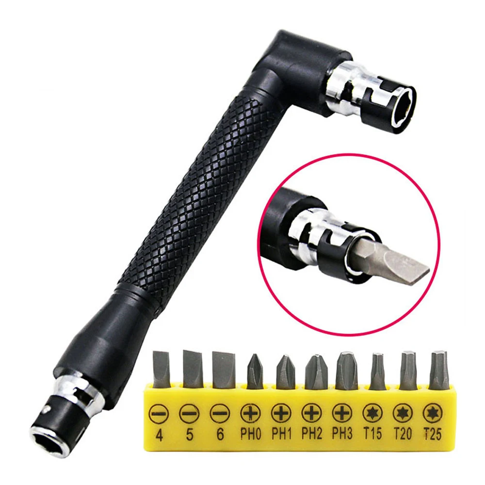Dual Head L-shaped Mini Socket Wrench 1/4" 6.35mm Screwdriver Bits Key Utility Tool And Screwdriver Bit Drill Set
Dual Head L-shaped Mini Socket Wrench 1/4" 6.35mm Screwdriver Bits Key Utility Tool And Screwdriver Bit Drill Set