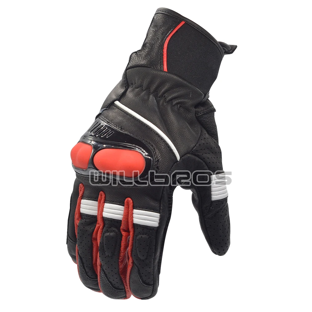 Hyperion Genuine Leather Motorbike Gloves Black White Red Gloves Motorbike atv bike guantes luvas full finger gloves
Hyperion Genuine Leather Motorbike Gloves Black White Red Gloves Motorbike atv bike guantes luvas full finger gloves