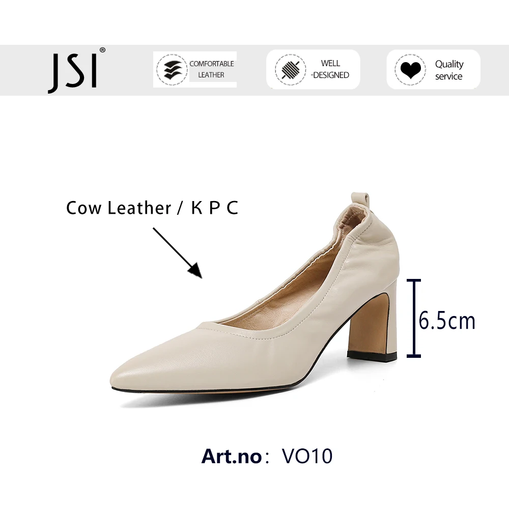 JSI Pumps Woman Concise Style Shallow Pointed Toe Elastic Band Excellent Shape High Square Heel Office Lady Shoes VO10
JSI Pumps Woman Concise Style Shallow Pointed Toe Elastic Band Excellent Shape High Square Heel Office Lady Shoes VO10