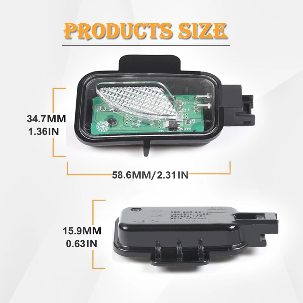 2Pcs White LED Under Side Puddle Rearview Mirror Light for VW Arteon Typ 3H7 Passat B8 Typ 3G2 Passat B8 Variant Typ 3G5
2Pcs White LED Under Side Puddle Rearview Mirror Light for VW Arteon Typ 3H7 Passat B8 Typ 3G2 Passat B8 Variant Typ 3G5