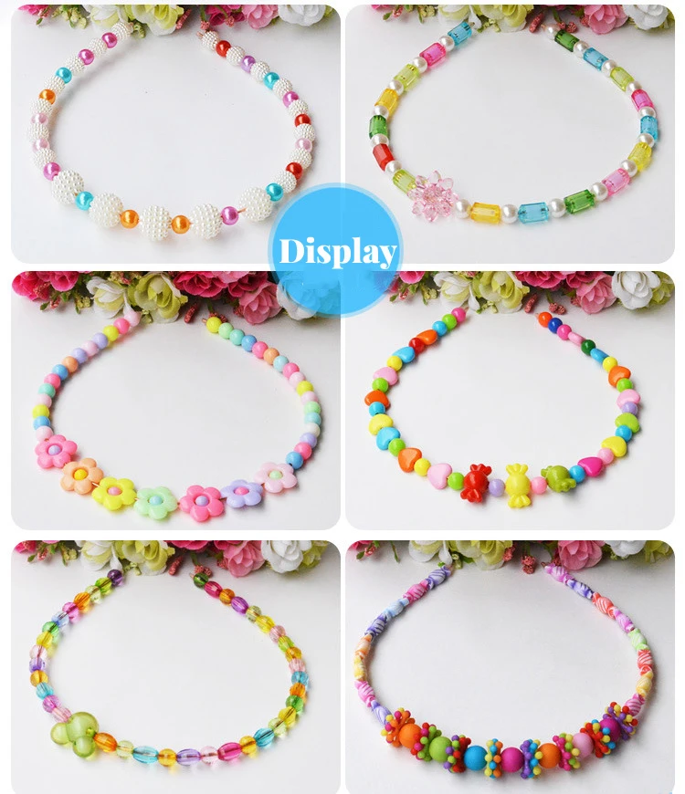 Girls Beads Toys Children Necklace+Bracelet Butterflies Flowers Baby Handmade Necklace Accessories Princess Kids Birthday Gifts
Girls Beads Toys Children Necklace+Bracelet Butterflies Flowers Baby Handmade Necklace Accessories Princess Kids Birthday Gifts
