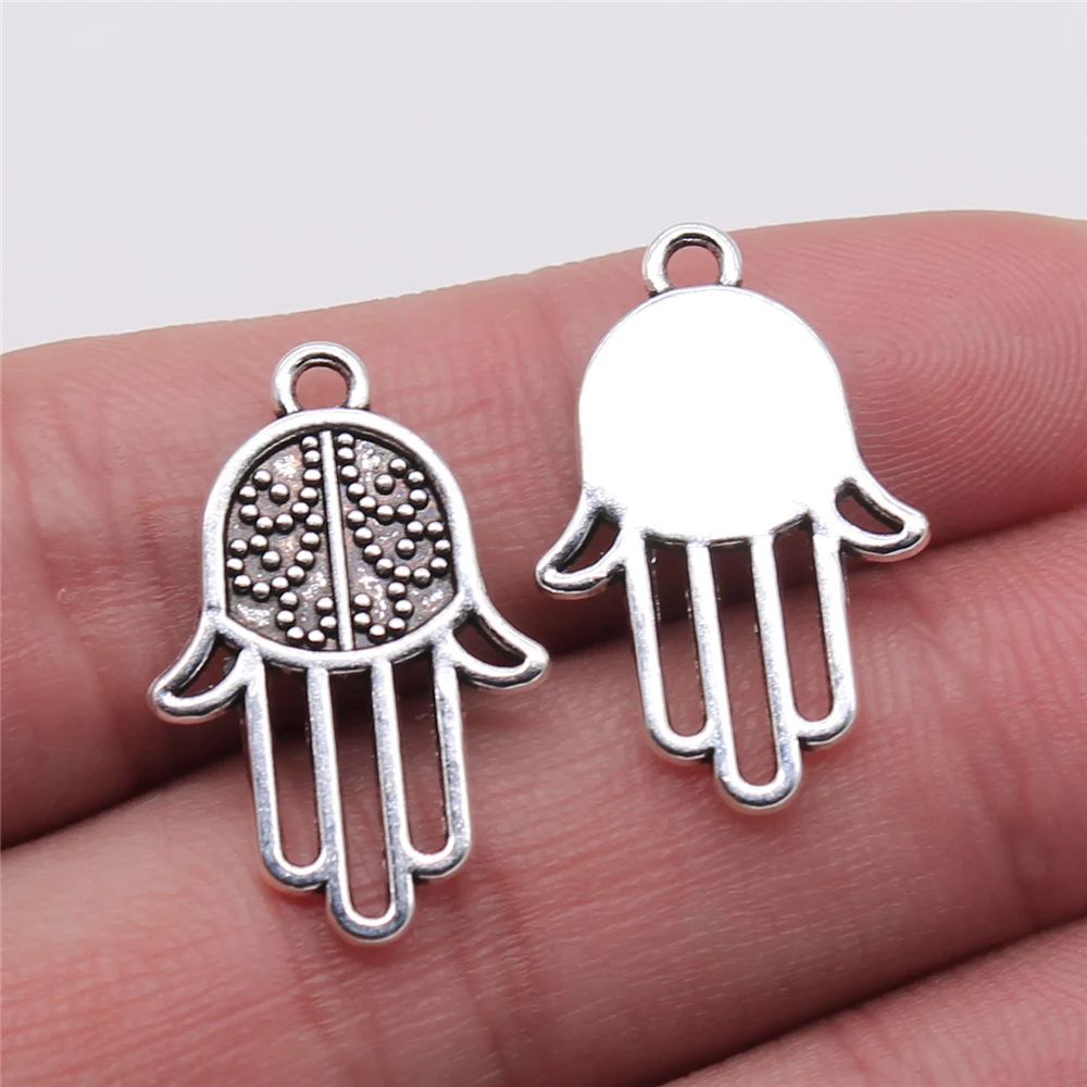 10pcs 24x15mm Charms Hamsa Hand Pendant Charms For Jewelry Making DIY Jewelry Accessories
10pcs 24x15mm Charms Hamsa Hand Pendant Charms For Jewelry Making DIY Jewelry Accessories