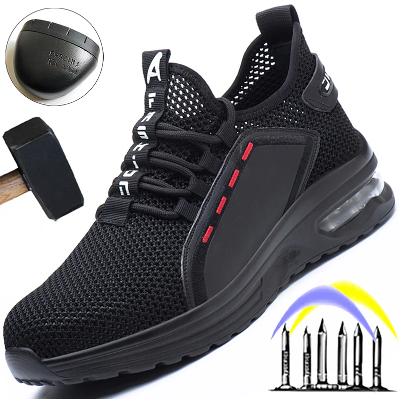 Summer Breathable Work Safety Shoes Men Air Cushion Work Sneakers Anti-Puncture Work Shoes Male Steel Toe Shoes Protective Shoes
Summer Breathable Work Safety Shoes Men Air Cushion Work Sneakers Anti-Puncture Work Shoes Male Steel Toe Shoes Protective Shoes