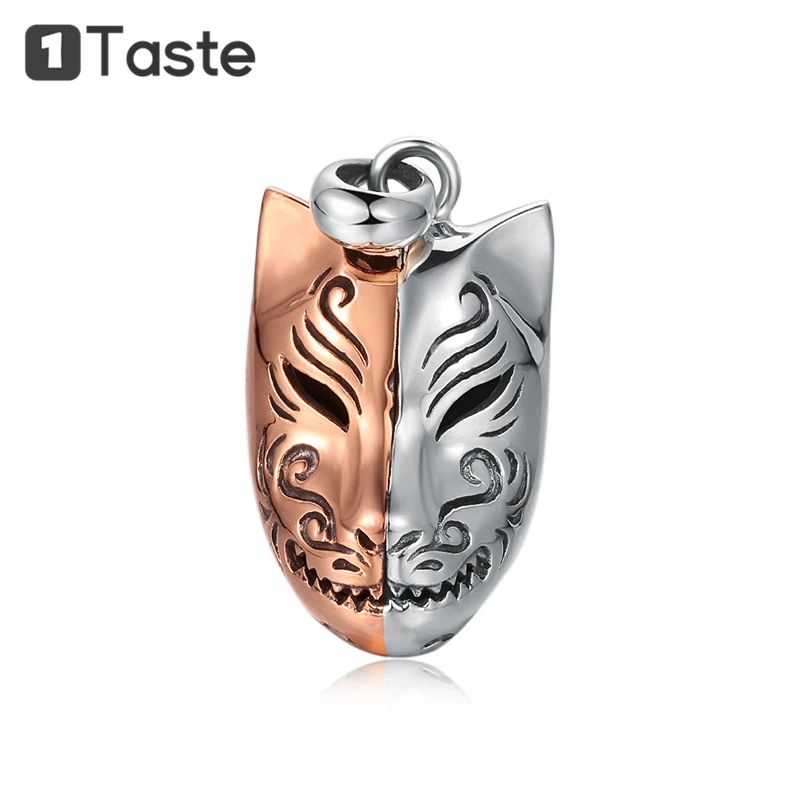 ONE TASTE 925 Sterling Silver Fox Mask Necklace Pendant For Men Accessories Punk Rock Hip Hop Good Luck Pendants Without Chain 
ONE TASTE 925 Sterling Silver Fox Mask Necklace Pendant For Men Accessories Punk Rock Hip Hop Good Luck Pendants Without Chain