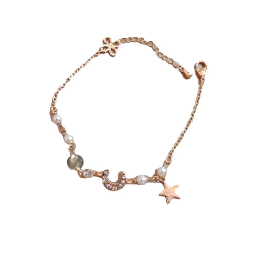 Silver Color Bracelets Zirconia Moon Star Romantic Bracelet For Girlfriend Female Jewelry Gift
Silver Color Bracelets Zirconia Moon Star Romantic Bracelet For Girlfriend Female Jewelry Gift