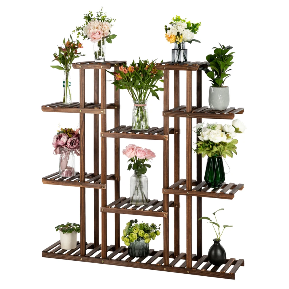 Plant Display Stand Carbonized Flower Wood Shelves Pan Pot Multi Layers Rack Balcony Garden Holder Outdoor Furniture
Plant Display Stand Carbonized Flower Wood Shelves Pan Pot Multi Layers Rack Balcony Garden Holder Outdoor Furniture
