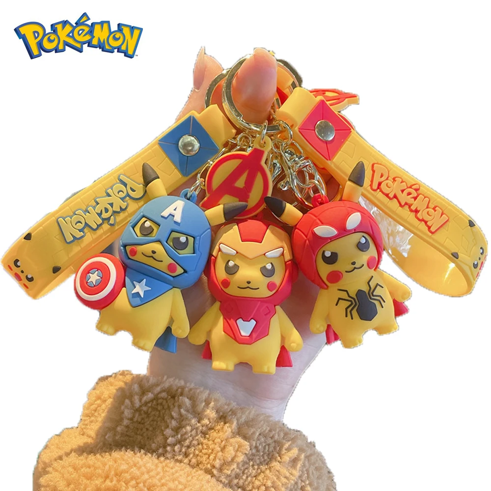 Anime Pokemon Pikachu Cosplay PVC Doll Keychain Personalized Bag Key Ring Car Charm Pendant Accessories Men Women Birthday Gifts
Anime Pokemon Pikachu Cosplay PVC Doll Keychain Personalized Bag Key Ring Car Charm Pendant Accessories Men Women Birthday Gifts