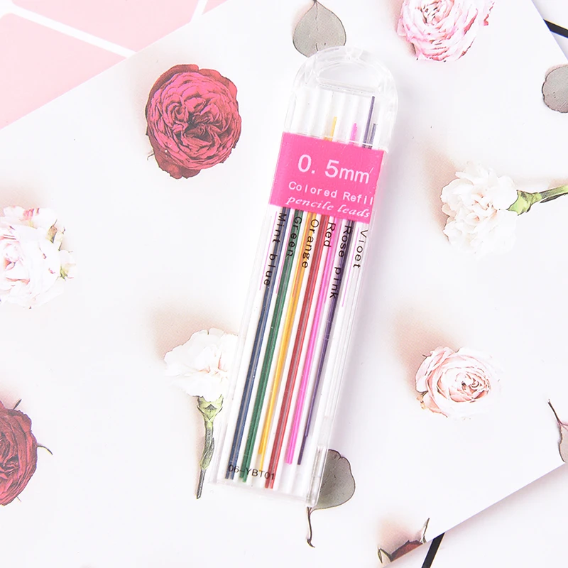 15pcs 0.5mm Colorful Mechanical Pencil Lead Art Sketch Drawing Color Lead School Office Supplies
15pcs 0.5mm Colorful Mechanical Pencil Lead Art Sketch Drawing Color Lead School Office Supplies