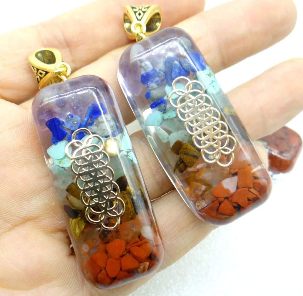 Retro Colorful Natural Stone Chips Amethyst Opal Chakra Energy Pendant Pendulum Amulet Healing Reiki Pendant 8pcs 
Retro Colorful Natural Stone Chips Amethyst Opal Chakra Energy Pendant Pendulum Amulet Healing Reiki Pendant 8pcs