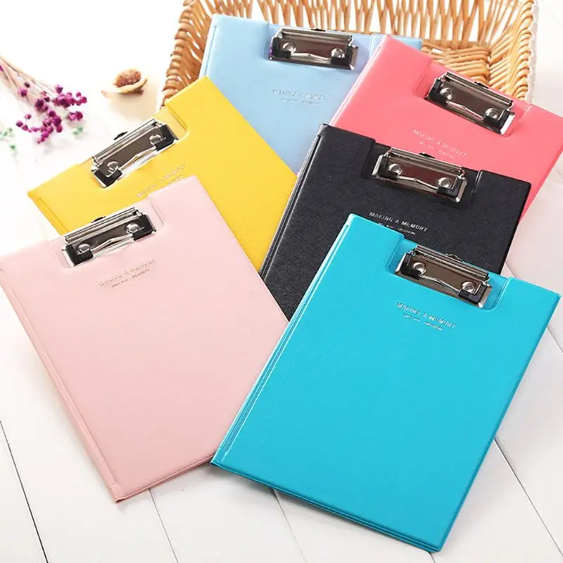 

A5 Waterproof Clipboard Writing Pad File Folder Document Holder School Supply Random Delivery