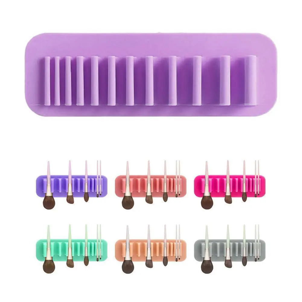 New Silicone Makeup Brush Holder Bracket Pen Organizer Bedroom Bathroom Mirror Wall Easy Installation Home Tool
New Silicone Makeup Brush Holder Bracket Pen Organizer Bedroom Bathroom Mirror Wall Easy Installation Home Tool