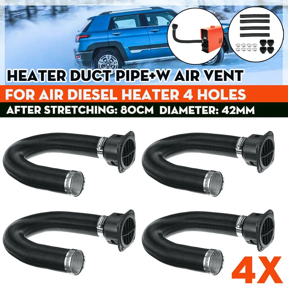 4pcs 42mm Heater Duct Pipe Tube+ Air Vent Outlet For Air Diesel Heater 4 Holes Car Air Ducting For Diesel Heater For Webasto
4pcs 42mm Heater Duct Pipe Tube+ Air Vent Outlet For Air Diesel Heater 4 Holes Car Air Ducting For Diesel Heater For Webasto