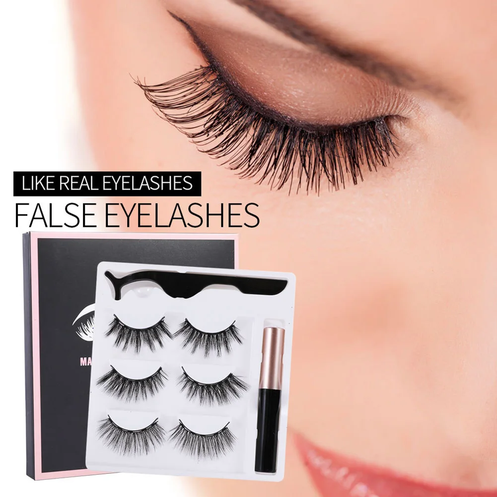 3 Pairs Magnetic False Lashes Eyeliner and Eyelashes Kit with Tweezers Cosmetics Tools Waterproof Sweat-proof Fake Eyelash
3 Pairs Magnetic False Lashes Eyeliner and Eyelashes Kit with Tweezers Cosmetics Tools Waterproof Sweat-proof Fake Eyelash