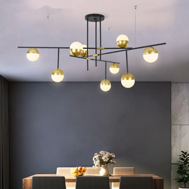 Modern Restaurant LED Pendant Lights Glass Ball Living room Pendant Lamp Office Clothing Shop Hanglamp Nordic Lighting Fixtures 
Modern Restaurant LED Pendant Lights Glass Ball Living room Pendant Lamp Office Clothing Shop Hanglamp Nordic Lighting Fixtures