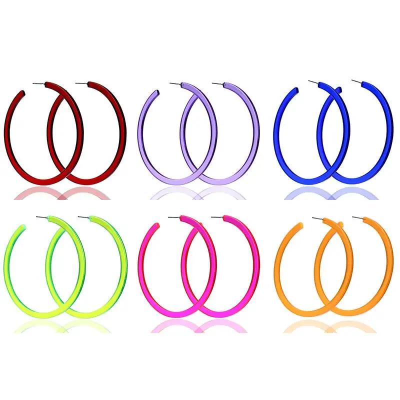 2022 New Arrival 1Pair Round Circle Exaggeration Earrings Jewelry for Women Dangle Big Acrylic Hoop Resin Earrings
2022 New Arrival 1Pair Round Circle Exaggeration Earrings Jewelry for Women Dangle Big Acrylic Hoop Resin Earrings