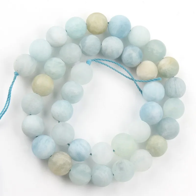 6/8/10/12mm 100% Natural Matte Aquamarines Gem Dull Polish Stone Round for Diy Bracelet Accessories Jewellery Making 15''
6/8/10/12mm 100% Natural Matte Aquamarines Gem Dull Polish Stone Round for Diy Bracelet Accessories Jewellery Making 15''
