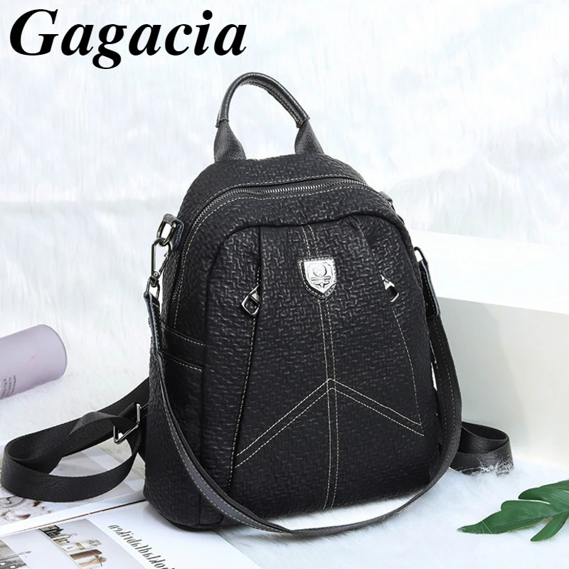 Gagacia Women's Backpack Genuine Leather Casual Backpack Ladies High Quality All-match Travel Bag woman New Waterproof Backpacks
Gagacia Women's Backpack Genuine Leather Casual Backpack Ladies High Quality All-match Travel Bag woman New Waterproof Backpacks