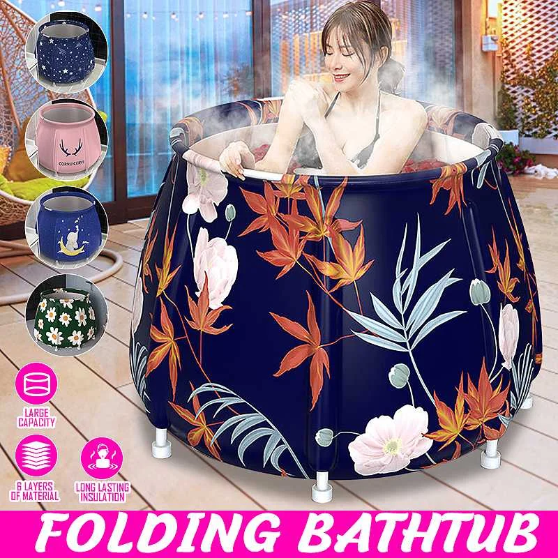 70x65cm Foldable Bathtub Portable Home Thickened Adult Inflatable Bath tub Home Single SPA Massage Pool Plastic Bathing Bucket
70x65cm Foldable Bathtub Portable Home Thickened Adult Inflatable Bath tub Home Single SPA Massage Pool Plastic Bathing Bucket
