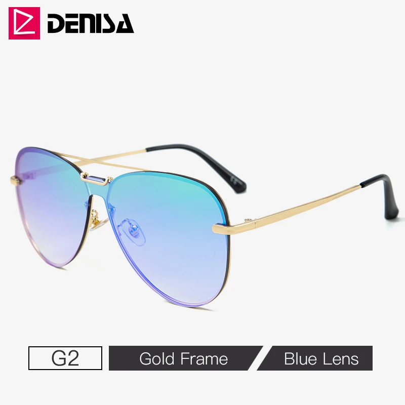 

Солнцезащитные очки-авиаторы DENISA G8021 для мужчин и женщин, классические брендовые дизайнерские зеркальные солнечные очки UV400 для вождения, ...