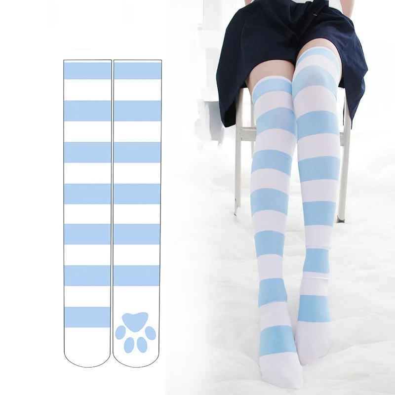 Japan Style Women Lolita Stockings Thigh High Socks Over Knee Kawaii Cute Cat Paw Printed Socks Lolita Cosplay Velvet Socks 65cm
Japan Style Women Lolita Stockings Thigh High Socks Over Knee Kawaii Cute Cat Paw Printed Socks Lolita Cosplay Velvet Socks 65cm