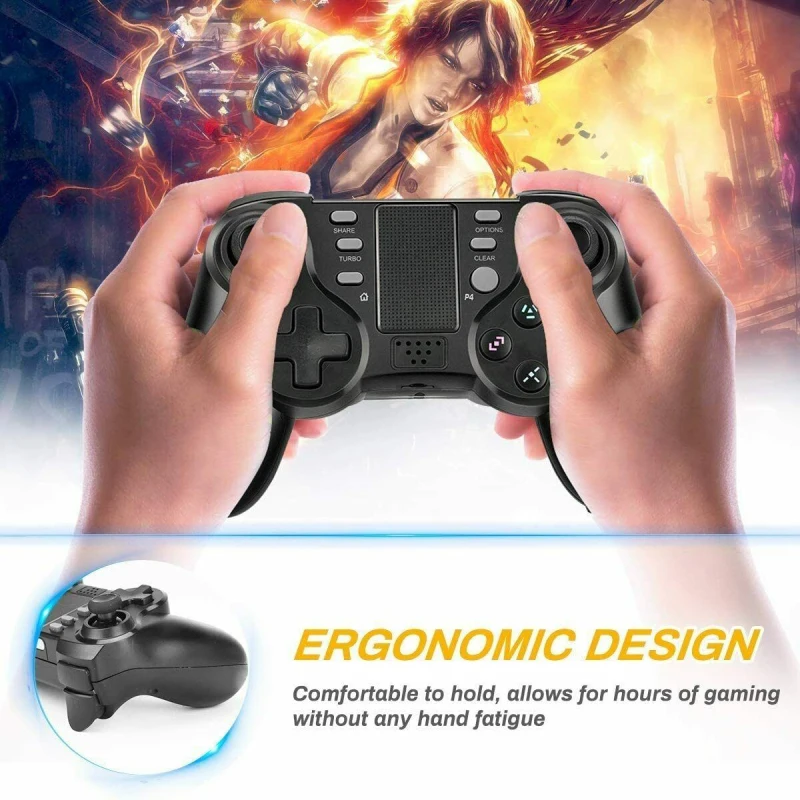 Gamepads For Controller Wireless Bluetooth For Playstation4 Dual Vibration Shock Joystick Games Accessories
Gamepads For Controller Wireless Bluetooth For Playstation4 Dual Vibration Shock Joystick Games Accessories
