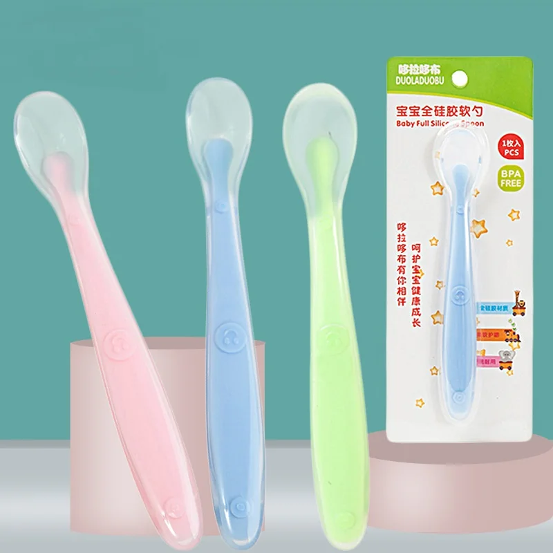 Baby Soft Silicone Spoon Candy Color Tableware Spoon Children Food Infant Feed Dishes Feeder Appliance Toddler Feeding Supplies
Baby Soft Silicone Spoon Candy Color Tableware Spoon Children Food Infant Feed Dishes Feeder Appliance Toddler Feeding Supplies