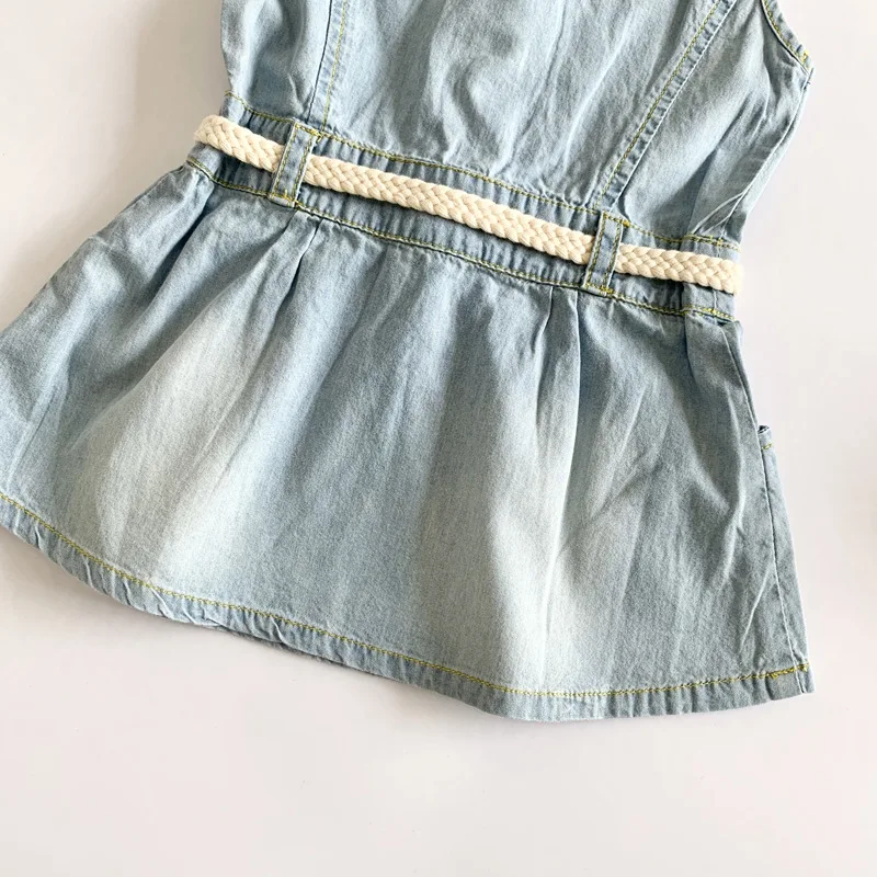 Baby Girls Dress Denim Solid Sleeveless Princess Denim Dress Outfit O-neck Cotton Soft Baby Dress for Girls Summer Clothes
Baby Girls Dress Denim Solid Sleeveless Princess Denim Dress Outfit O-neck Cotton Soft Baby Dress for Girls Summer Clothes