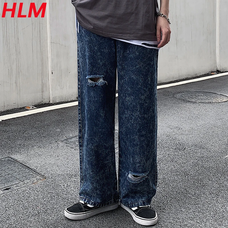 HLM Autunmn 2021 Etraight-leg Ripped Jeans Vintage Loose Trousers Hip Hop Original Couple Washed Jeans
HLM Autunmn 2021 Etraight-leg Ripped Jeans Vintage Loose Trousers Hip Hop Original Couple Washed Jeans