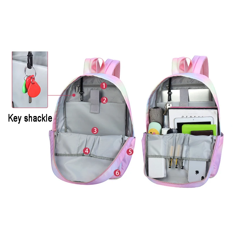 Women Girls Backpack School Bag Zipper Waterproof Large Capacity for Travel Laptop -MX8
Women Girls Backpack School Bag Zipper Waterproof Large Capacity for Travel Laptop -MX8