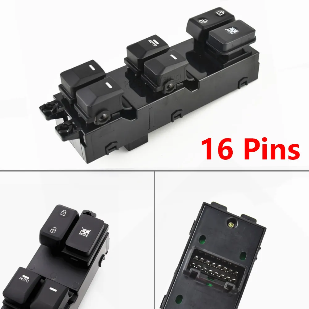 

High Quality Power Window Switch 93570-1Y200 935701Y200 For KIA Morning Picanto 2011-2016 16 Pins