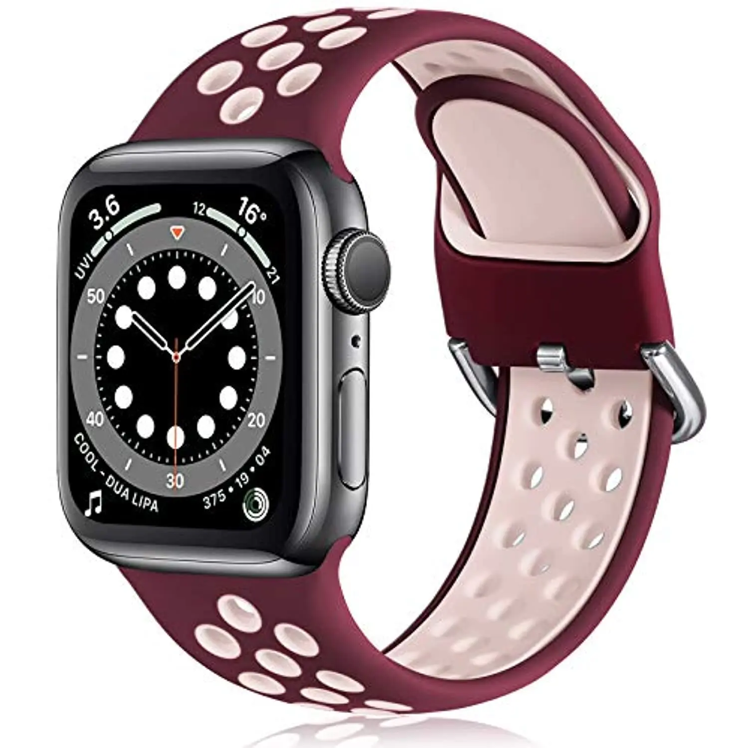 Compatible with Apple Watch Band 38mm 40mm Soft Silicone Waterproof Breathable Replacement Wristband Sport Bands
Compatible with Apple Watch Band 38mm 40mm Soft Silicone Waterproof Breathable Replacement Wristband Sport Bands