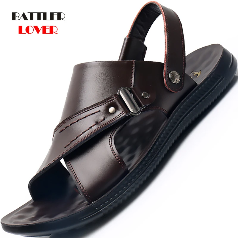 Active Men Sandals Genuine Leather Sandalies for Male Fashion Comfortable Leisure Buckle Strap Footwear Homme Beach Slippers
Active Men Sandals Genuine Leather Sandalies for Male Fashion Comfortable Leisure Buckle Strap Footwear Homme Beach Slippers