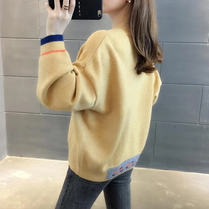 PEONFLY Beautiful Thick Warm Winter Sweater Women Korean Style Cute Loose Knit Pullover Jumper Female Knitwear Green Yellow 
PEONFLY Beautiful Thick Warm Winter Sweater Women Korean Style Cute Loose Knit Pullover Jumper Female Knitwear Green Yellow
