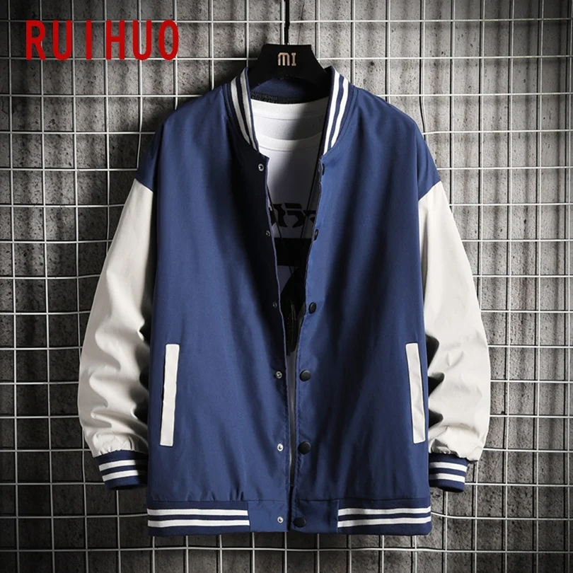 RUIHUO Patchwork Varsity Jacket Men 2021 Japanese Streetwear Men Jacket Winter Casual Mens Jackets And Coats M-3XL
RUIHUO Patchwork Varsity Jacket Men 2021 Japanese Streetwear Men Jacket Winter Casual Mens Jackets And Coats M-3XL