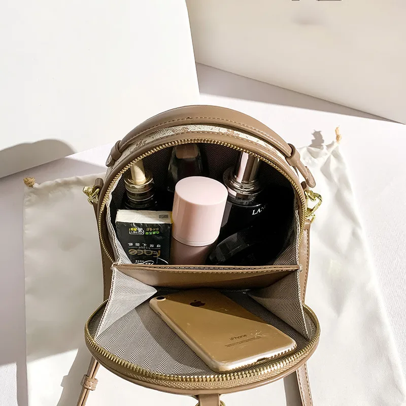 100% Leather 2021 New Fashion All-match Real Cowhide Retro Printed One-shoulder Diagonal Small Round Bag Purses and Handbags Sac
100% Leather 2021 New Fashion All-match Real Cowhide Retro Printed One-shoulder Diagonal Small Round Bag Purses and Handbags Sac