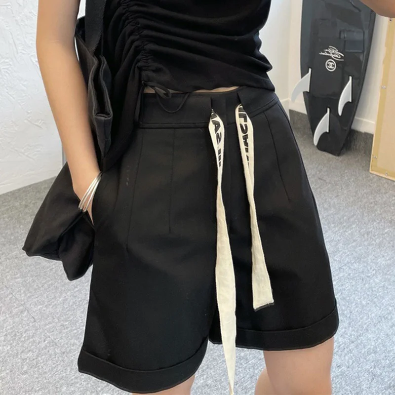 2021 Summer New Women Curled Shorts Letters Ribbon Drawstring Simple Casual Shorts Ladies Clothes
2021 Summer New Women Curled Shorts Letters Ribbon Drawstring Simple Casual Shorts Ladies Clothes