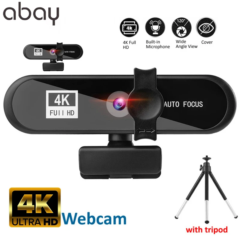 New 4K Webcam Sailvde Conferentie Pc Webcam With Gift Tripod Autofocus USB Web Camera Laptop Mini Camera 1080P with Microphone
New 4K Webcam Sailvde Conferentie Pc Webcam With Gift Tripod Autofocus USB Web Camera Laptop Mini Camera 1080P with Microphone