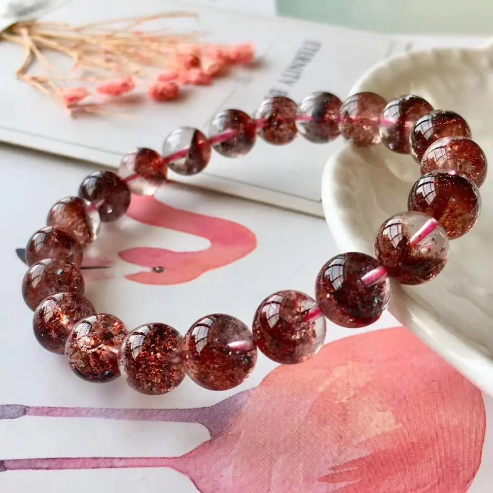 Natural Lepidocrocite Quartz Crystal Bracelet 9mm Woman Man Clear Round Beads Gift Stretch Lucky REd Super seven AAAAA
Natural Lepidocrocite Quartz Crystal Bracelet 9mm Woman Man Clear Round Beads Gift Stretch Lucky REd Super seven AAAAA
