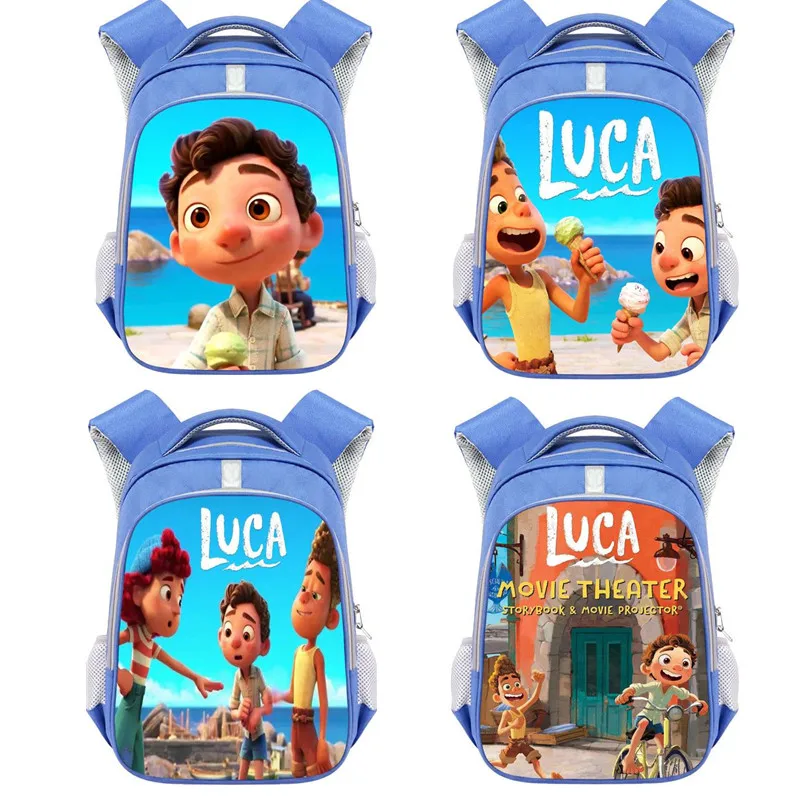 13 Inches Disney Luca School Bag Luca Alberto Print Kindergarten Backpacks for Girls Boys Cartoon Anime School Bags Mochila 
13 Inches Disney Luca School Bag Luca Alberto Print Kindergarten Backpacks for Girls Boys Cartoon Anime School Bags Mochila