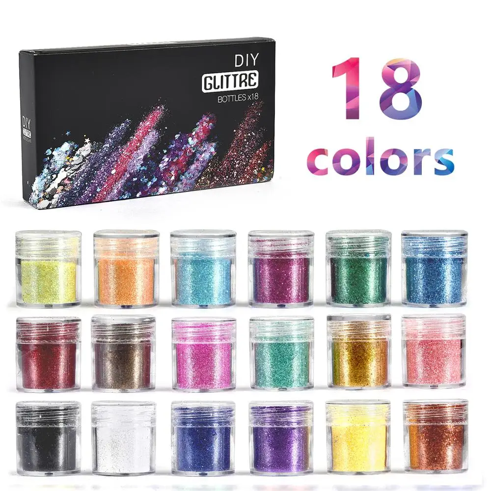 18 Bottles Hexagon Glitter Powder Resin Filling Pigment For DIY UV Epoxy Resin Nail Art Decoration Jewelry Making Accessories
18 Bottles Hexagon Glitter Powder Resin Filling Pigment For DIY UV Epoxy Resin Nail Art Decoration Jewelry Making Accessories