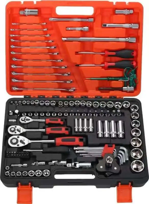 Wholesale Price High Grade Auto Repair 121Pcs Socket Hand Tool Set With Plastic Case 1/2" 3/8" 1/4" series
Wholesale Price High Grade Auto Repair 121Pcs Socket Hand Tool Set With Plastic Case 1/2" 3/8" 1/4" series