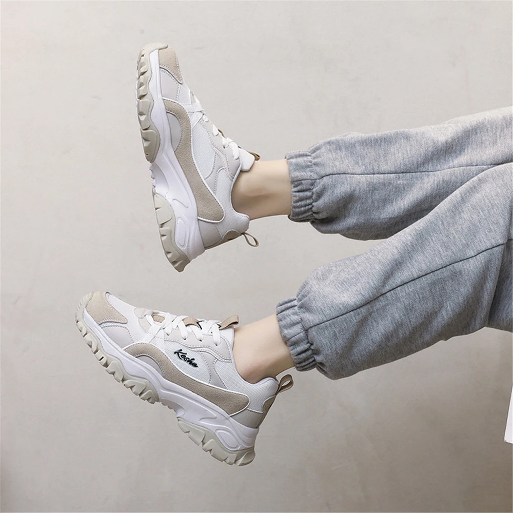 Spring Autumn Chunky Sneakers Women's Shoes Platform Fashion Casual Shoes Non Slip Thick Soled 5cm Ladies Vulcanized Shoes Woman
Spring Autumn Chunky Sneakers Women's Shoes Platform Fashion Casual Shoes Non Slip Thick Soled 5cm Ladies Vulcanized Shoes Woman