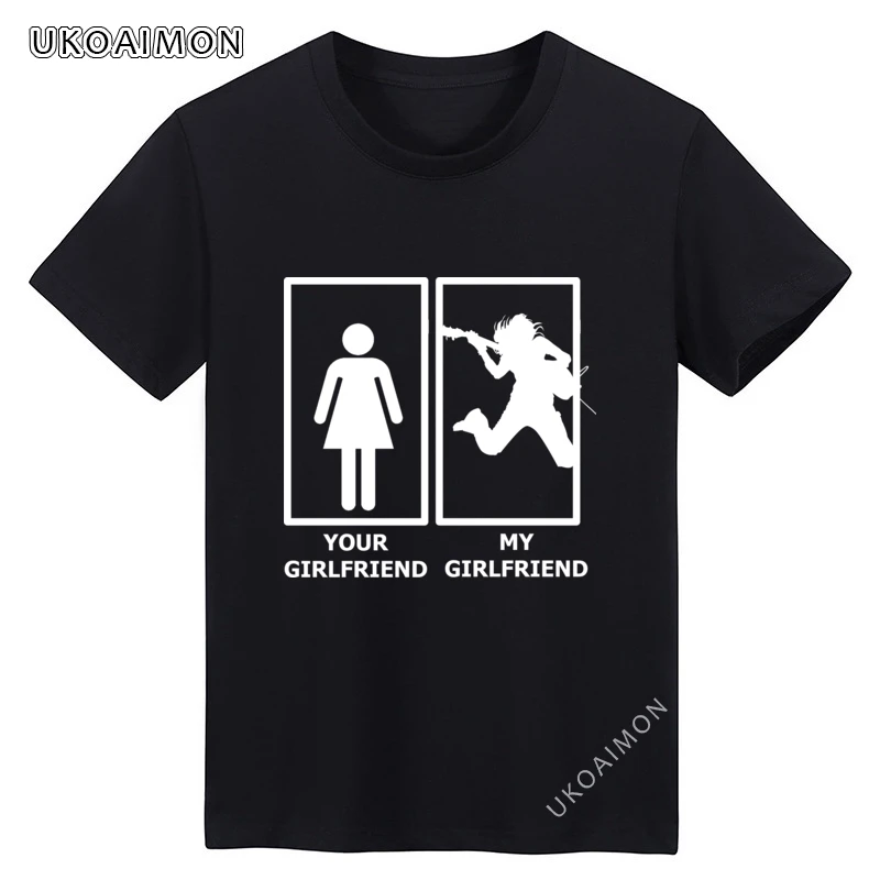 New Arrival Your Girlfriend And My Girl Friend Guitarrist Funny Party Europe T Shirt Funny 3D Printed T Shirts O Neck Summer
New Arrival Your Girlfriend And My Girl Friend Guitarrist Funny Party Europe T Shirt Funny 3D Printed T Shirts O Neck Summer