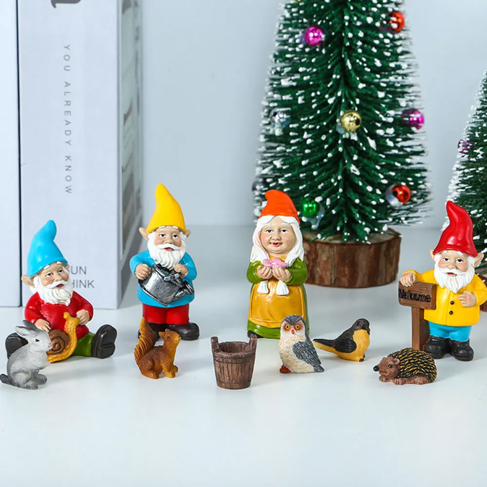 Fairy Garden Gnome Statue Miniature Dwarf Figurine Dollhouse Micro Landscape Decoration Lawn Mini Elf Resin Garden Ornament
Fairy Garden Gnome Statue Miniature Dwarf Figurine Dollhouse Micro Landscape Decoration Lawn Mini Elf Resin Garden Ornament