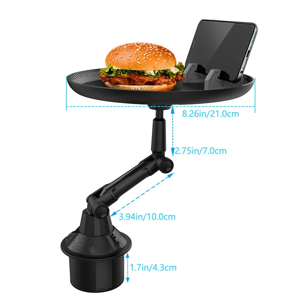 Cup Holder Tray for Car Enjoy Your Meal and Stay Organized Adjustable Car Tray Table Phone Slot Auto Food Table for Cup Holders
Cup Holder Tray for Car Enjoy Your Meal and Stay Organized Adjustable Car Tray Table Phone Slot Auto Food Table for Cup Holders