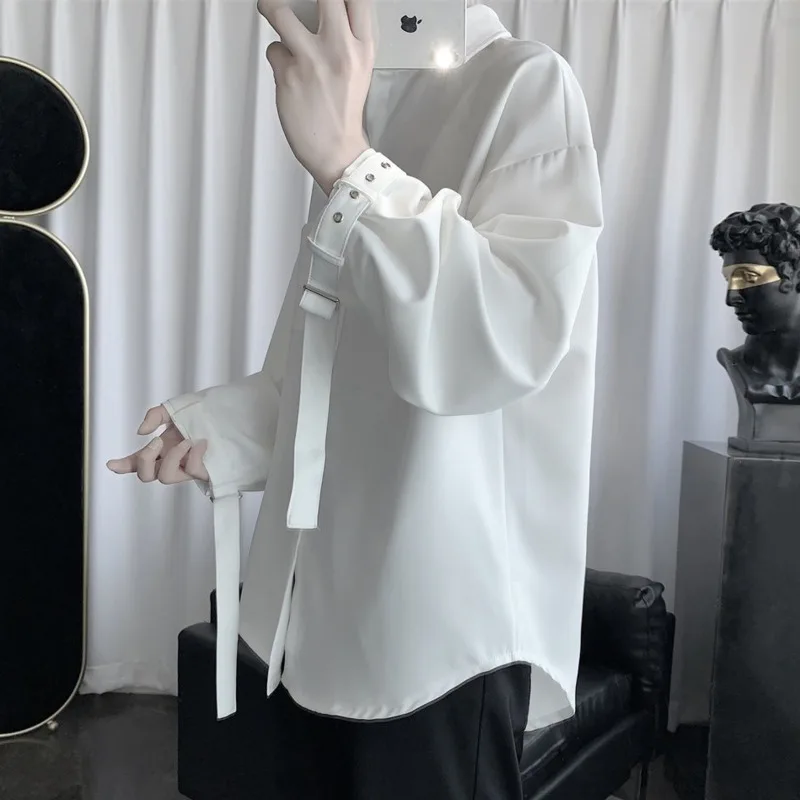 Men's long-sleeved shirt 2020 spring and summer new solid color loose long-sleeved shirt young personality fashion trend men's
Men's long-sleeved shirt 2020 spring and summer new solid color loose long-sleeved shirt young personality fashion trend men's