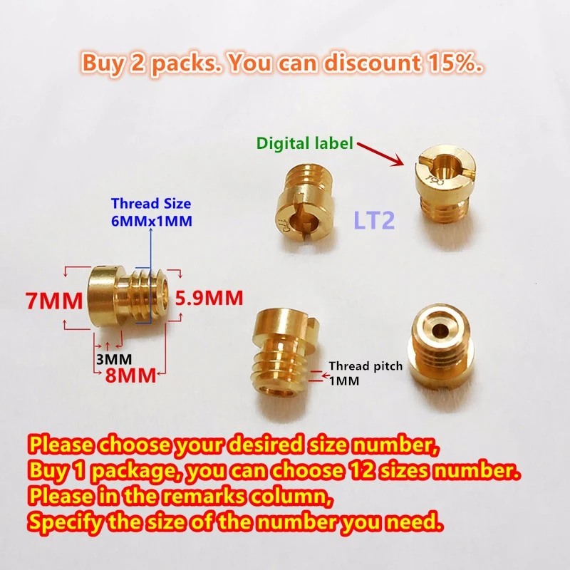 (12 шт./упак.) XLH883883/1200/1340/1450 серии 7 мм с круглой головкой N424-27 карбюратор основной струи SPORTSTER 883 CVH (CV40) струй
(12 шт./упак.) XLH883883/1200/1340/1450 серии 7 мм с круглой головкой N424-27 карбюратор основной струи SPORTSTER 883 CVH (CV40) струй